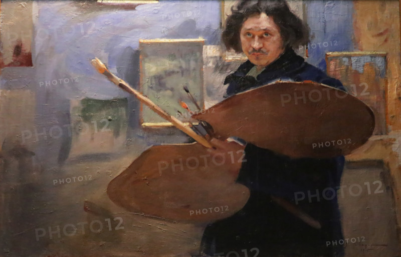 Portrait of Yury Repin (1877-1954), 1915. Creator: Vasili Svarog.