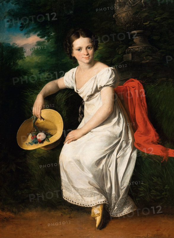 Portrait of ballet dancer Tatyana Karpakova (1812-1842), 1828. Creator: Vasily Tropinin.