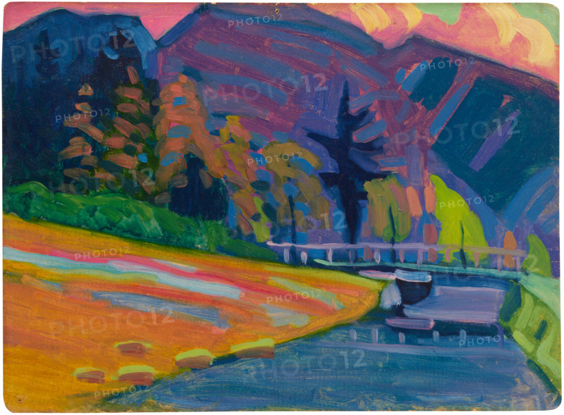 Near Oberau, 1908. Creator: Vassily Kandinsky.