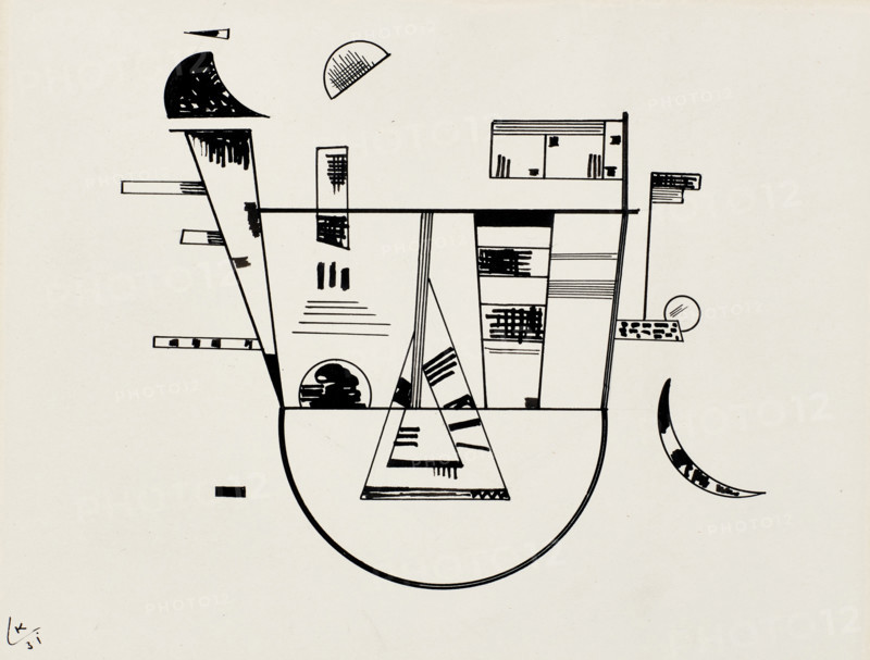 Dessin N. 4, 1931. Creator: Vassily Kandinsky.