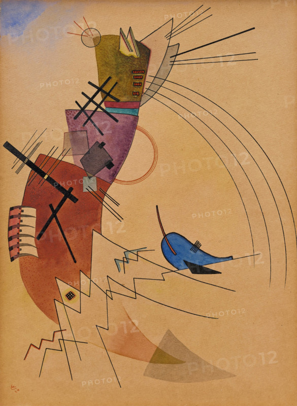 Aufstieg (Ascent), 1924. Creator: Vassily Kandinsky.