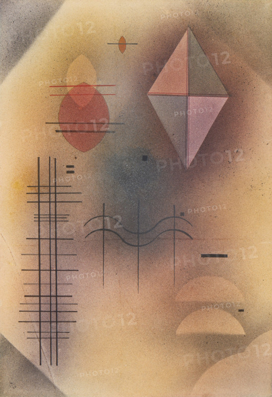 Cool in Warm, 1928. Creator: Vassily Kandinsky.