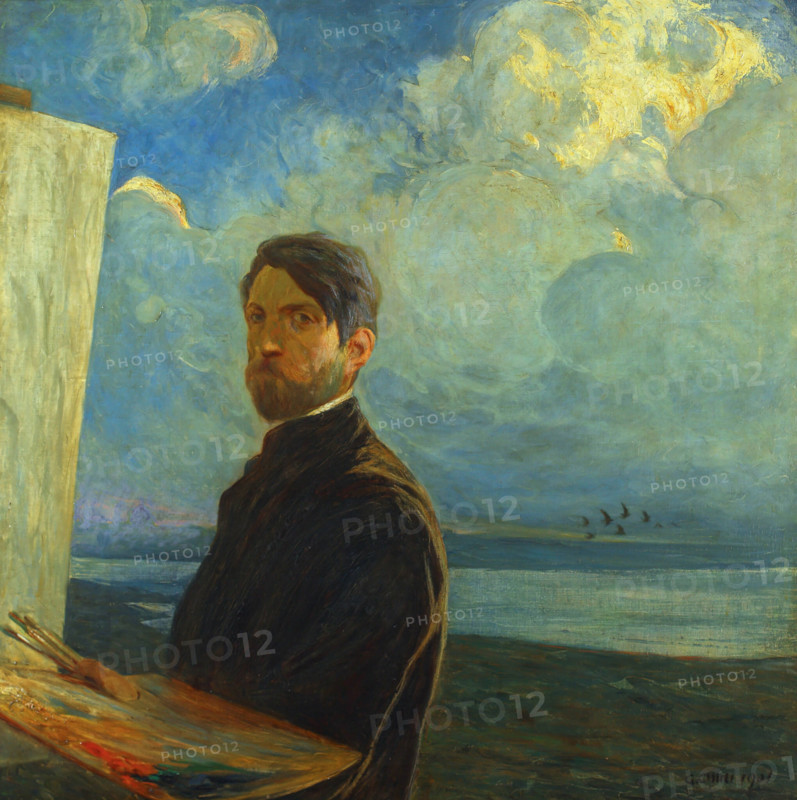 Self-portrait, 1901. Creator: Chini, Galileo (1873-1956).