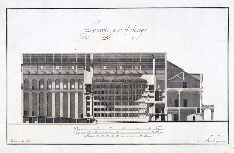 Teatro alla Scala in Milan, 1789. Creator: Piermarini, Giuseppe (1734-1808).
