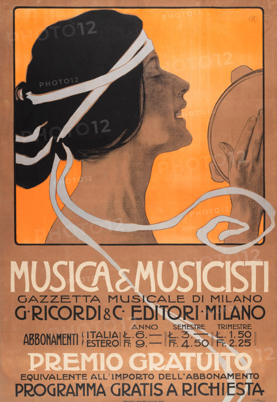 Musica & Musicisti - Gazzetta Musicale di Milano, 1904. Creator: Metlicovitz, Leopoldo (1868-1944).