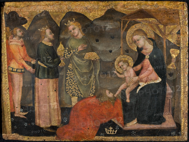 The Adoration of the Magi, Between 1351 and 1375. Creator: Serafini, Paolo da Modena (active 14th century).