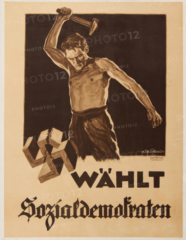 Elect Social Democrats, 1932. Creator: Kirchbach, Fritz Gottfried (1882-1942).