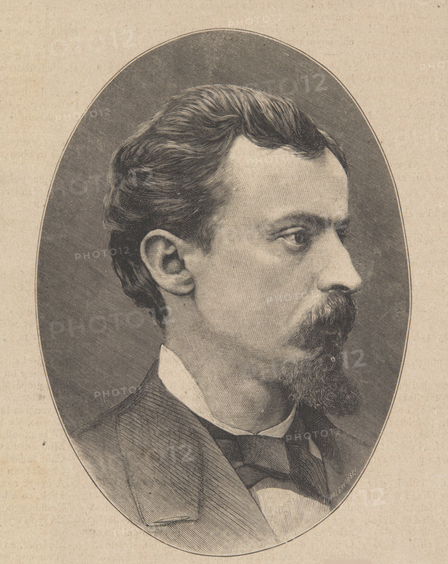 Portrait of Henryk Sienkiewicz (1846-1916), 1882. Creator: Holewinski, Jozef (1848-1917).