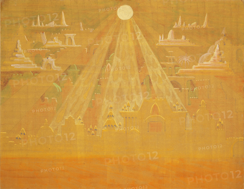 Sonata No. 7 (Sonata of the Pyramids). Scherzo, 1909. Creator: Ciurlionis, Mikalojus Konstantinas (1875-1911).