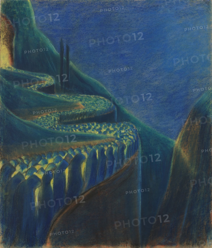 Funeral Symphony VI, 1903. Creator: Ciurlionis, Mikalojus Konstantinas (1875-1911).