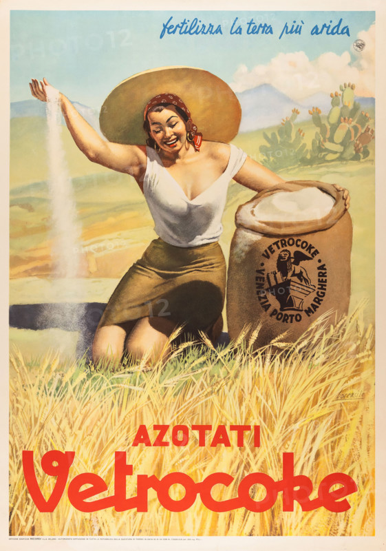 Azotati Vetrocoke, 1951. Creator: Boccasile, Gino (1901-1952).