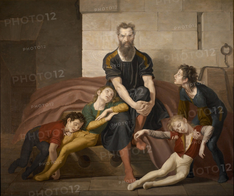 Count Ugolino and his Children in the Tower, c1830-1840. Creator: Diotti, Giuseppe (1779-1846).