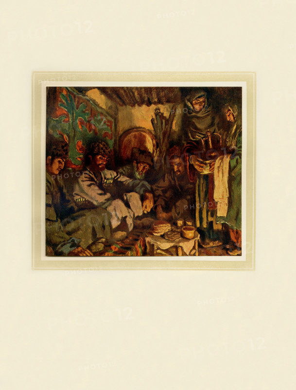 Illustration to the novel Hadji Murad by Leo Tolstoy, 1916. Creator: Lanceray (Lansere), Evgeny Evgenyevich (1875-1946).