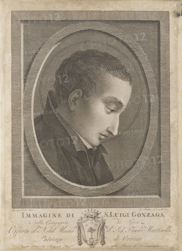 Portrait of Aloysius Gonzaga (1568-1591), Late 18th cent. Creator: Bonzanigo, Giuseppe Maria (1745-1820).