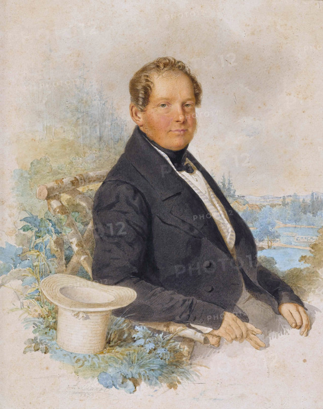 Portrait of Crown Prince Frederick William of Prussia (1795-1861), 1839. Creator: Clarot, Alexander (1796-1842).