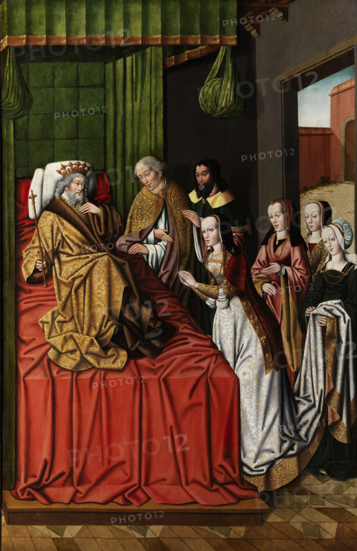 King David in his old age and Abishag the Shunammite, Between 1500 and 1520. Creator: Master of the Schretlen Circumcision (active 1500-1520).