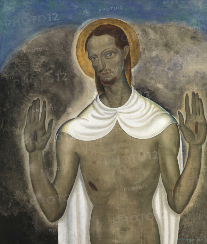 Christ Showing His Wounds, 1921. Creator: Van de Woestyne, Gustave (1881-1947).
