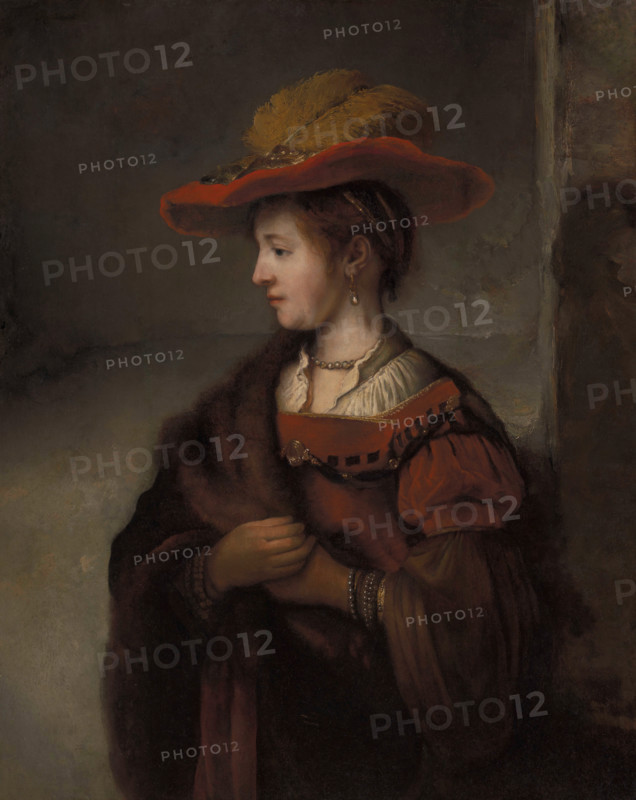 Saskia van Uylenburgh (1612-1642), wife of the painter Rembrandt van Rijn, 1651. Creator: Dijck, Abraham van (1635-1680).