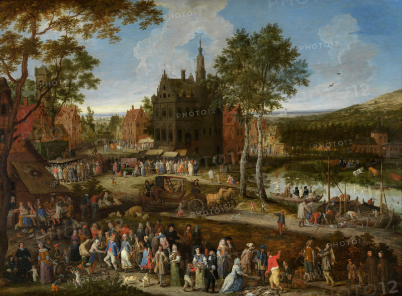 Kermis in a Flemish village, 1687. Creator: Gysels (Gijsels), Peeter (1621-1691).