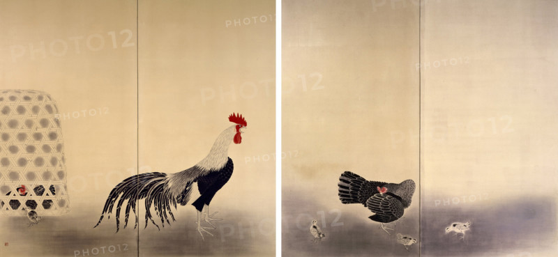 Crowing Rooster, 1930. Creator: Omoda, Seiju (1891-1933).