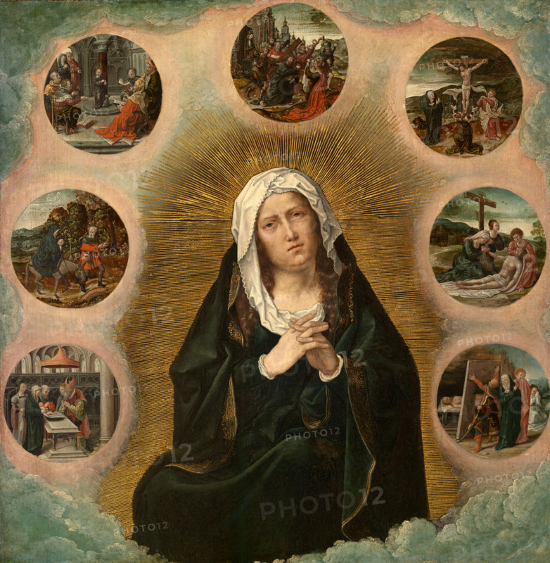 Our Lady of the Seven Sorrows, 1526. Creator: Orley, Bernaert, van (1488-1541).