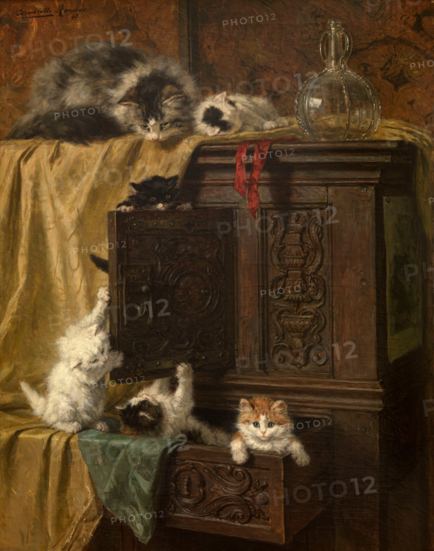Immodest, 1897. Creator: Ronner-Knip, Henriëtte (1821-1909).