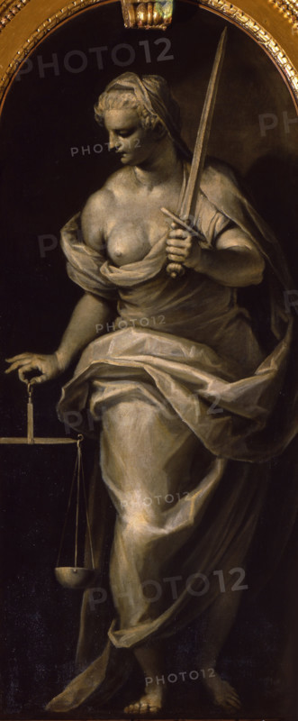 Justice, 1590-1595. Creator: Palma il Giovane, Jacopo, the Younger (1544-1628).