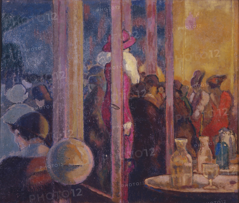 Cafè Cyrano, 1914. Creator: Bucci, Anselmo (1887-1955).