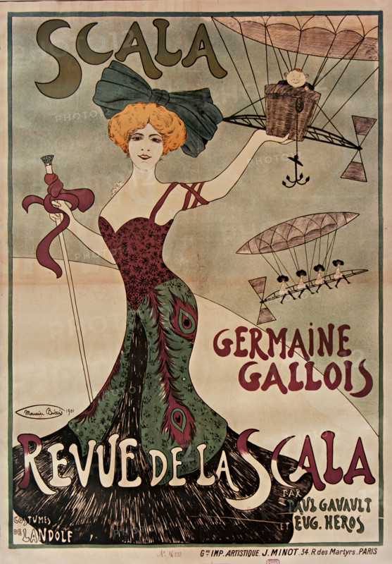 Germaine Gallois: Revue de la Scala, 1901. Creator: Biais, Maurice (1875-1926).