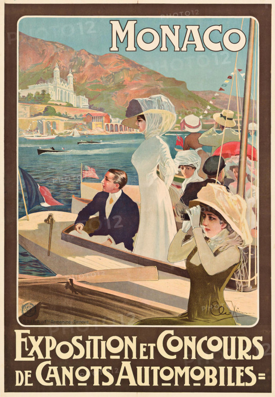 Monaco Exposition et concours de canots automobiles, c1900. Creator: Ximenes, Elio (1855-1926).