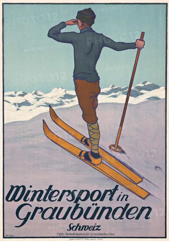 Winter Sports in Graubünden, 1907. Creator: Koch, Walther (1875-1915).