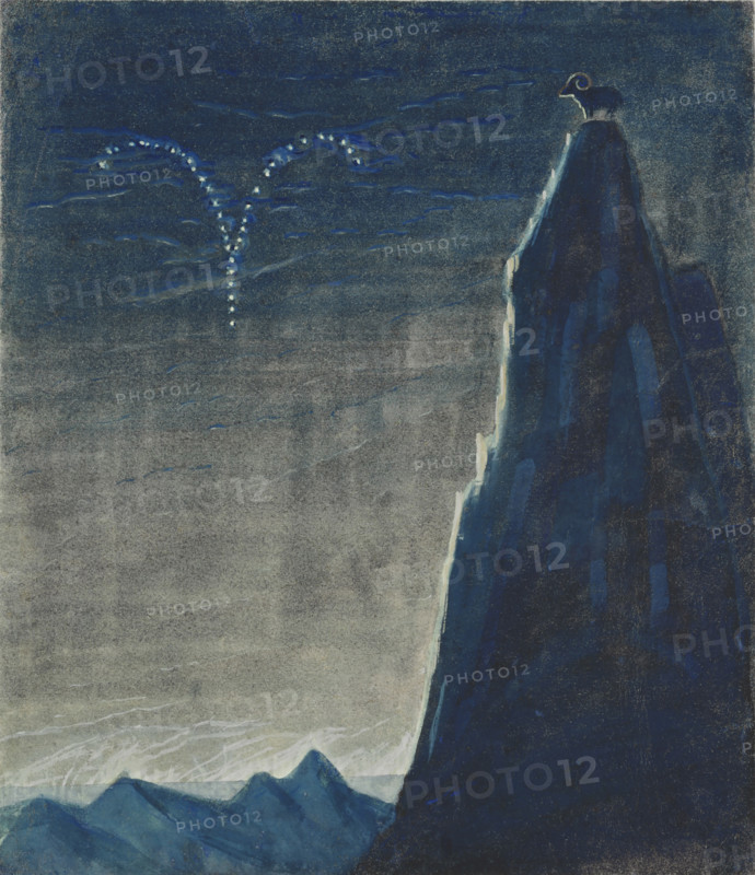 The Sign of Aries. From the cycle "The Zodiac", 1906-1907. Creator: Ciurlionis, Mikalojus Konstantinas (1875-1911).