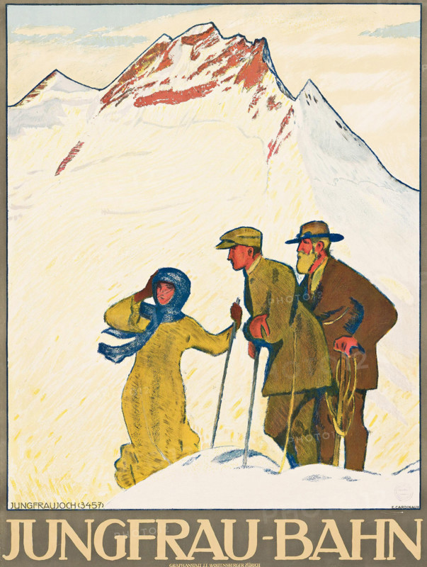 Jungfrau Railway, 1911. Creator: Cardinaux, Emil (1877-1936).