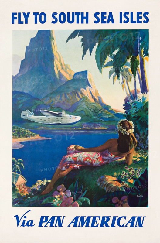 Fly to South Sea Isles Via Pan American, c1938. Creator: Lawler, Paul George (active 1930s).