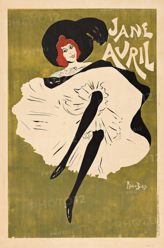 Jane Avril, 1895. Creator: Biais, Maurice (1875-1926).