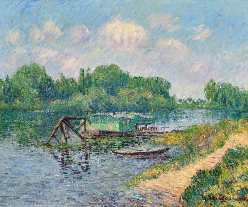 Lavoir sur la Seine à Herblay, 1906. Creator: Loiseau, Gustave (1865-1935).