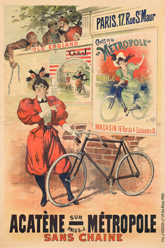 Bicyclette Acatène Métropole Sans Chaine, 1895. Creator: Baylac, Lucien (1851-1913).