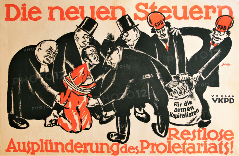 The new taxes, 1924. Creator: Stiller, Alfred (1879-1954).