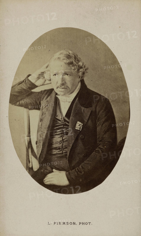Portrait of Louis Daguerre, before 1850. Creator: Pierson, Albert Léopold (1854-1923).