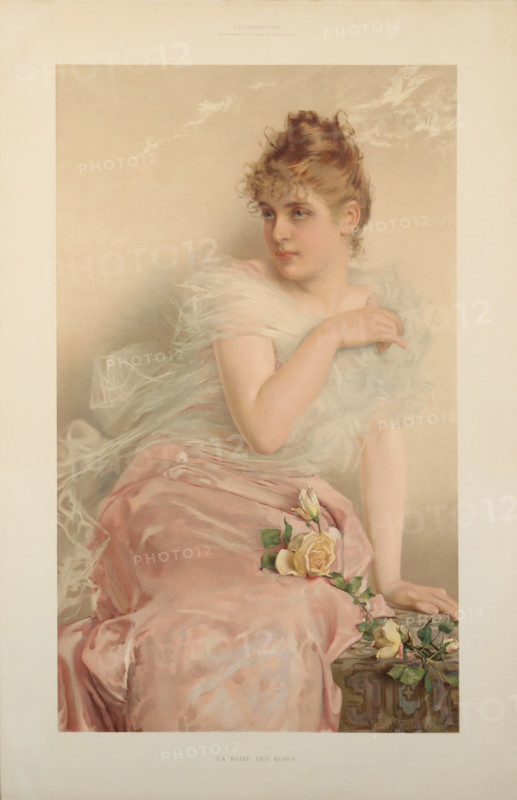 La Reine des Roses (Queen of The Roses), from The Lady's Pictorial, Christmas Number, 1890. Creator: Corcos, Vittorio Matteo (1859-1933).