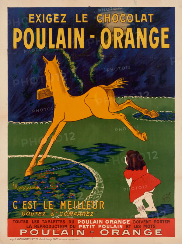 Poulain Orange, 1911. Creator: Cappiello, Leonetto (1875-1942).