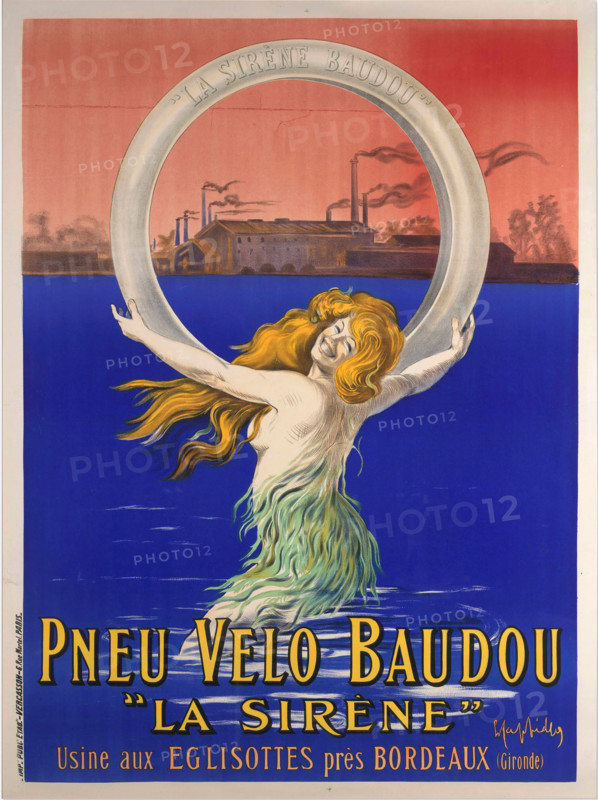 Pneu Velo Baudou, c1910. Creator: Cappiello, Leonetto (1875-1942).