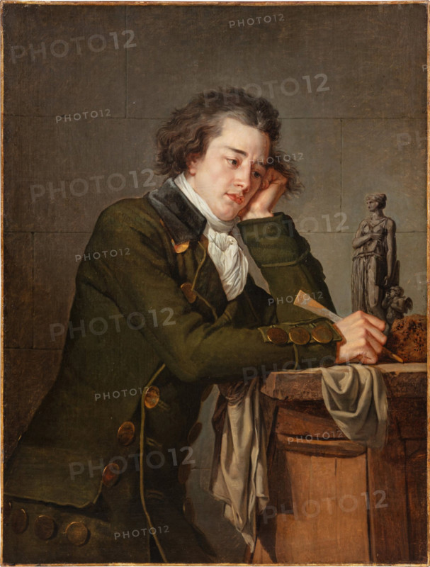 Portrait of Antoine-Denis Chaudet (1763-1810), 1788. Creator: Desmarais, Jean-Baptiste Frédéric (1756-1813).