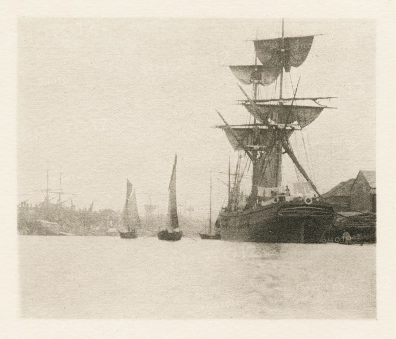 Return of the Shrimpers, 1887. Creators: Peter Henry Emerson, Walter L. Colls.