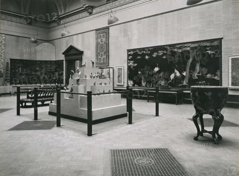 Gallery views of the 'International Exhibition of Chinese Art' held at the Royal Academy, 1935. Creator: Unknown.