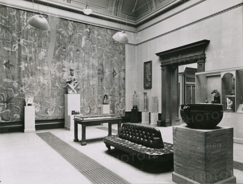 Gallery views of the 'International Exhibition of Chinese Art' held at the Royal Academy, 1935. Creator: Unknown.
