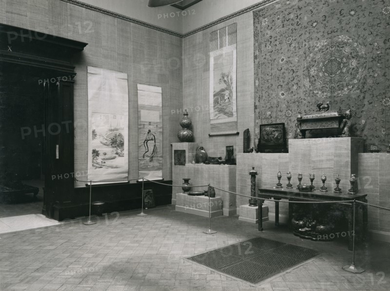 Gallery views of the 'International Exhibition of Chinese Art' held at the Royal Academy, 1935. Creator: Unknown.