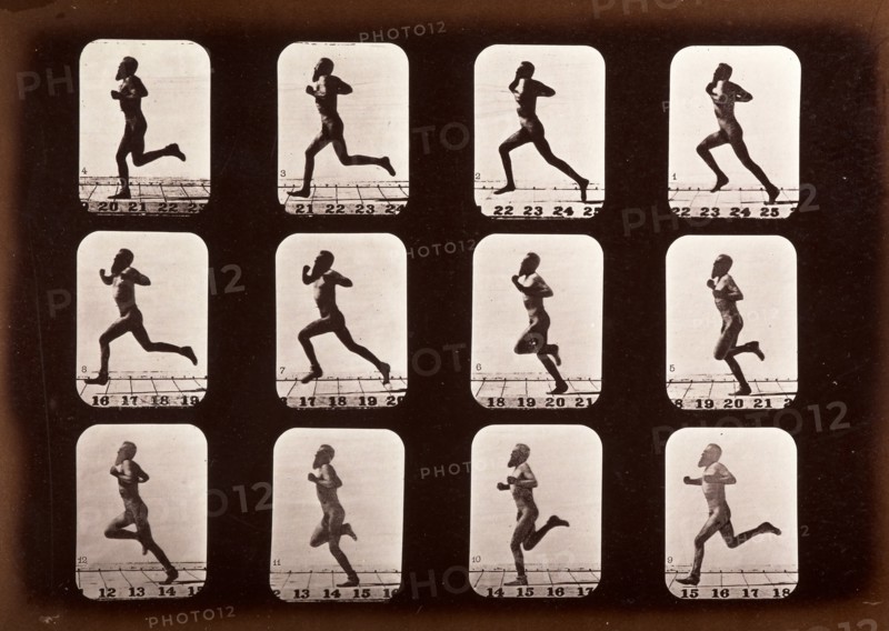 Athlete, running, 1881. Creator: Eadweard J Muybridge.