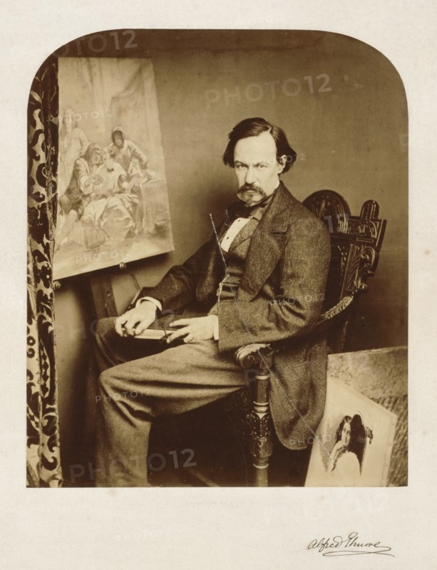 Alfred Elmore, RA, c1857. Creator: William Henry Lake Price.