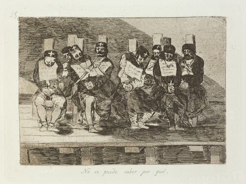 No se puede saber por qué.; Los Desastres de la Guerra, Madrid 1863. Creator: Francisco Goya.